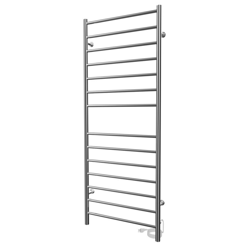 Chauffe-serviettes électrique mural 24 po x 60 po Kontour Linear , H 60 po x l 24 po x P 4 po, Chrome, À brancher