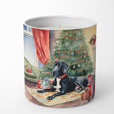 Christmas Tree Scented Tumbler Candle with Ceramic Holder