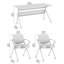 Bush Business Furniture Envision 60W Training Table With Powered Grommets And 2 Chairs With Arms-105356744-105356745
