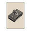 Tapis rétro rétro géométrique beige lavable à la machine Oweda-49191677