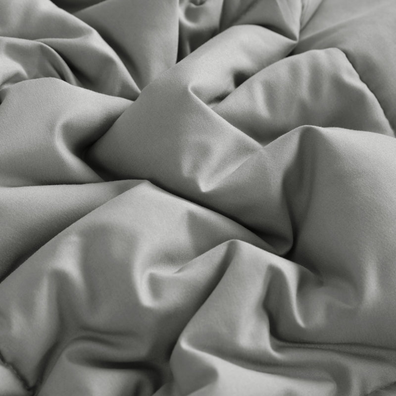 Down Alternative Comforter, 1pc Comforter Duvet Insert with Corner Tabs, Soft - NTBAY, Smoke Gray, Twin