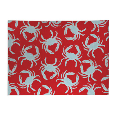 Crabby Decorative Outdoor Rug