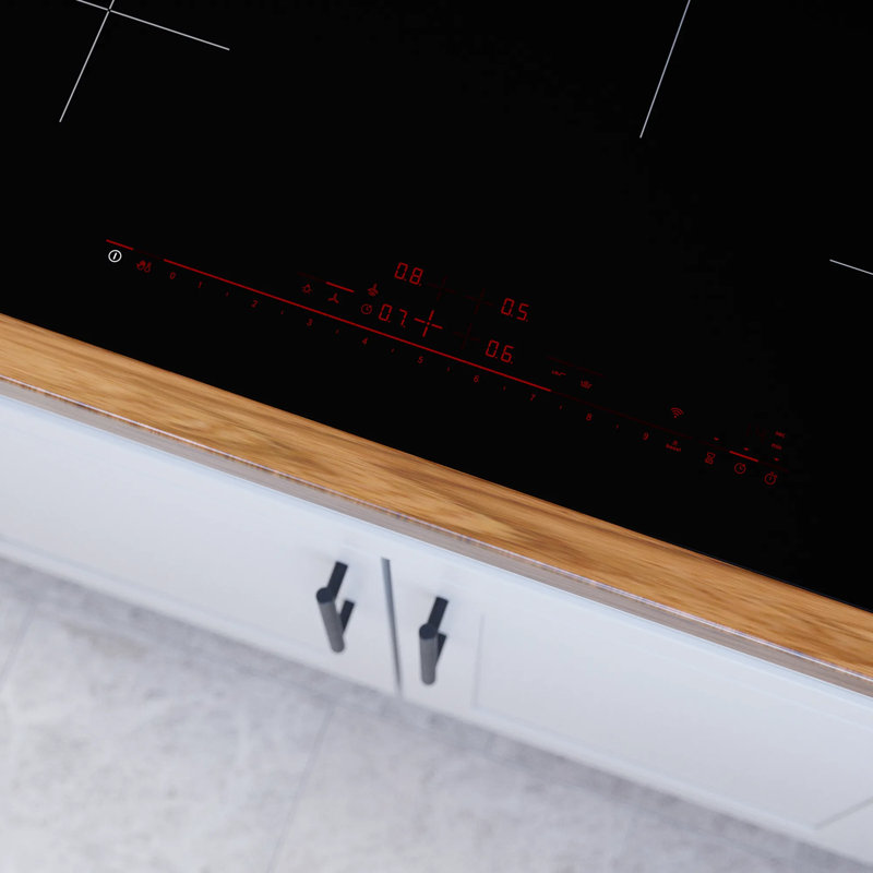 30" Black Stainless Steel 4-Burner Induction Cooktop