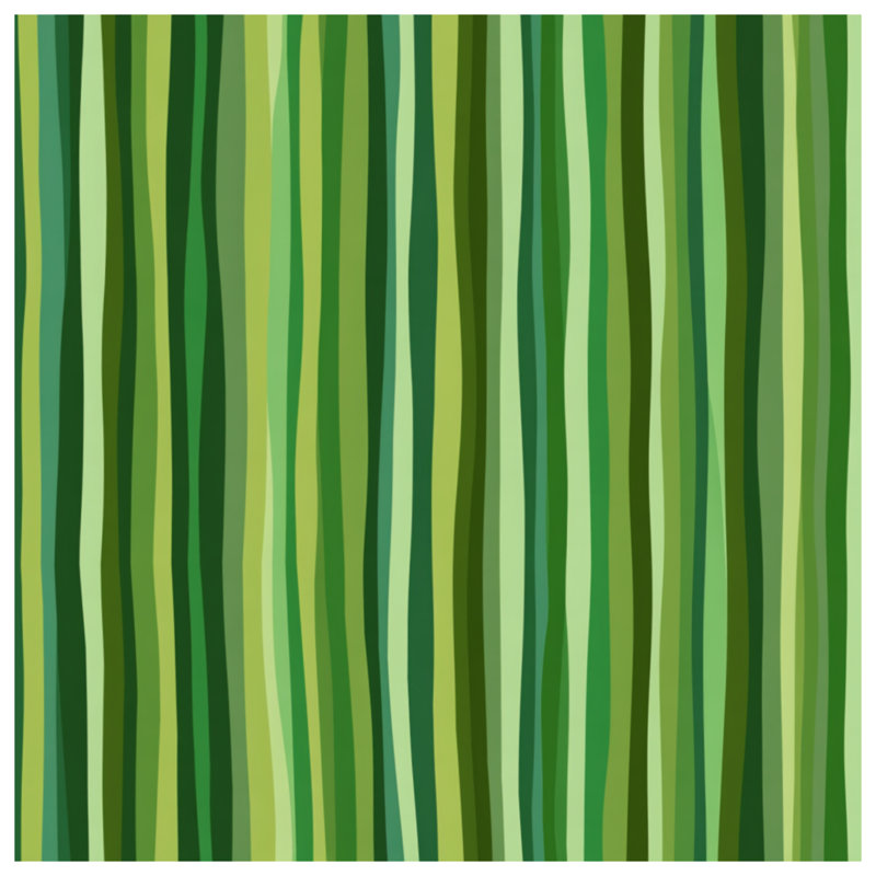 Toile tendue à rayures vertes, 32 po x 32 po