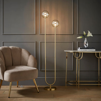 Chessy 153cm Plated Traditional Floor Lamp