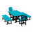 Bleu Aruba / noir est en rupture de stock