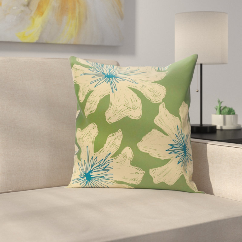 Reversible Thow Pillow, 20" H x 20" W, Hu Poo / Copper, Square