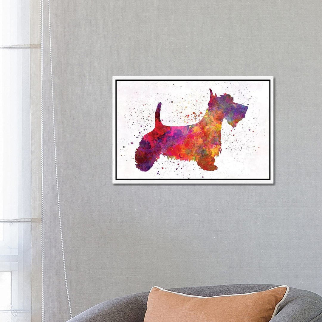 Scottish Terrier in Aquarell