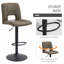 Tabouret de bar pivotant à hauteur réglable