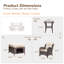 Patio Single Chairs With Cushions And Ottomans