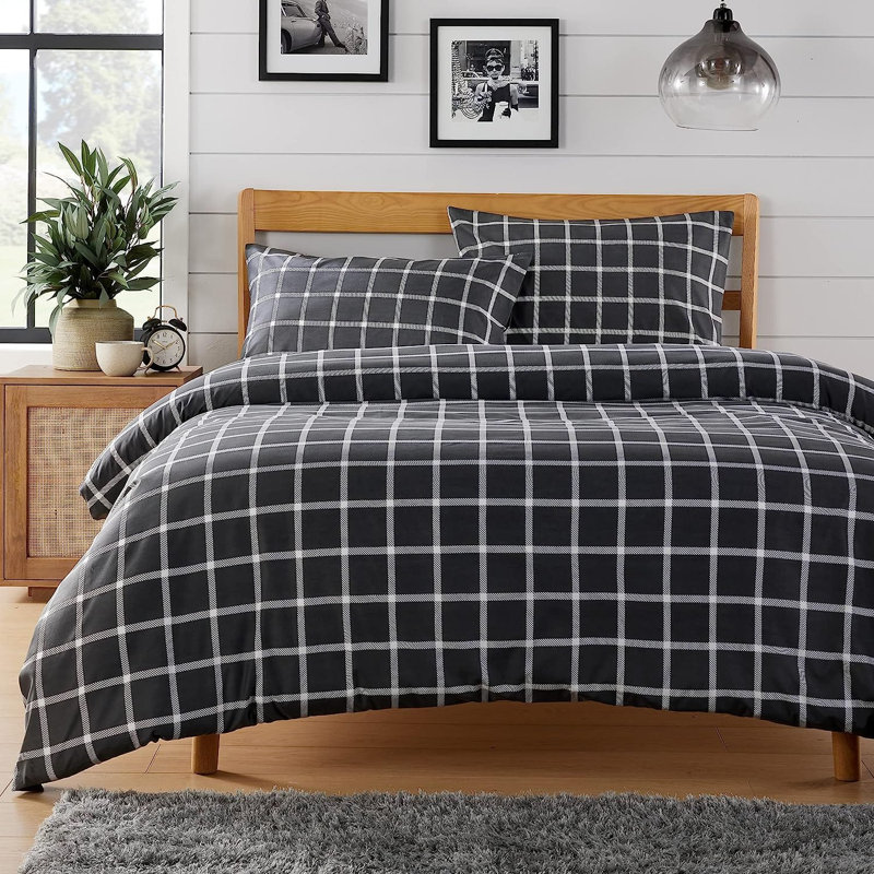 Polyester No Pattern Duvet Cover Set with Pillowcases, Double Duvet Cover Set + 2 Pillowcases
