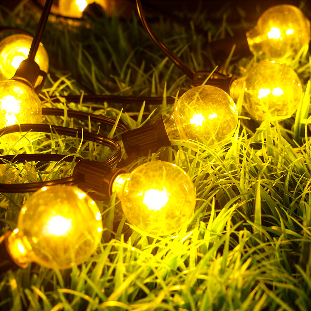 Alsie 9.2M Solar Powered 27 - Bulb Festoon Lights String Light