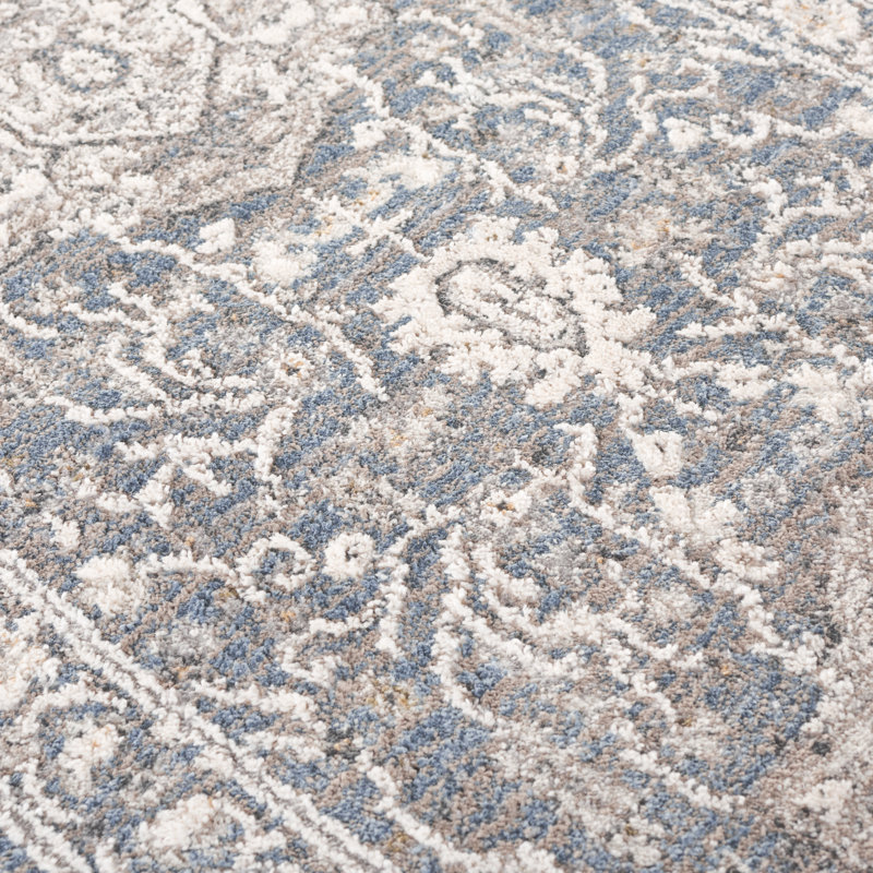 Tapis oriental en polyester Clover 1270, Tapis de couloir 2 pi x 8 pi