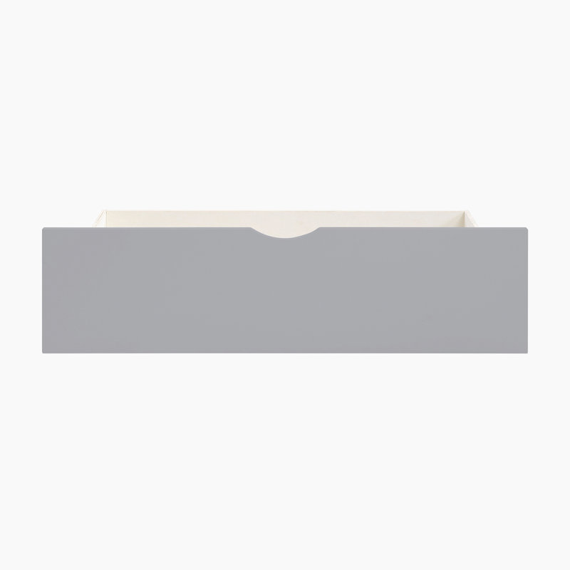 Koblick Transitional Solid Wood Storage Boxes, 2 Pieces with Smooth-Glide Casters & Polished Nickel Flush Ring Pulls