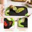 Granite Effect Non-Slip Chopping Board Set with Handles, Set of 3 - Green & Black