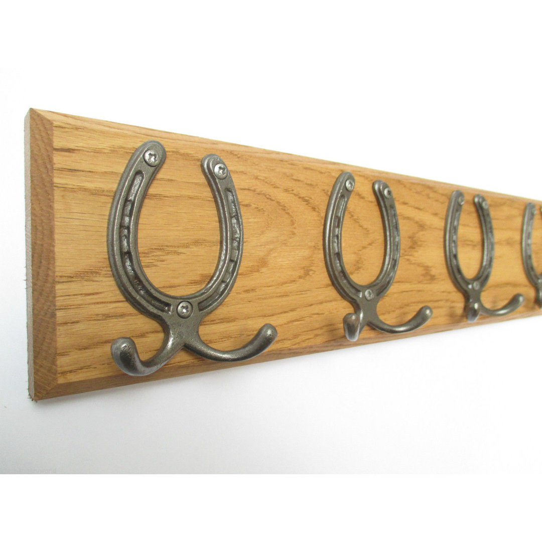 Solid Wood 7 - Hook Wall Mounted Coat Rack