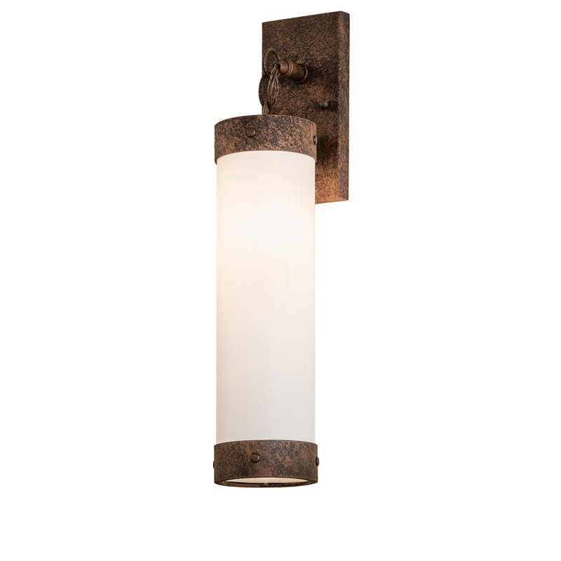 4" Wide Cilindro Textrene Wall Sconce