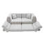 Canapé rayé en éponge compressée en chenille, canapé rembourré moderne avec coussins décoratifs-1869017983