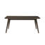 Ensemble de salle à manger en bois Tennyson avec table de salle à manger rectangulaire et chaises à dossier ouvert, noyer-1919041512