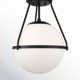 Amirah Single Light Glass Semi Flush Mount