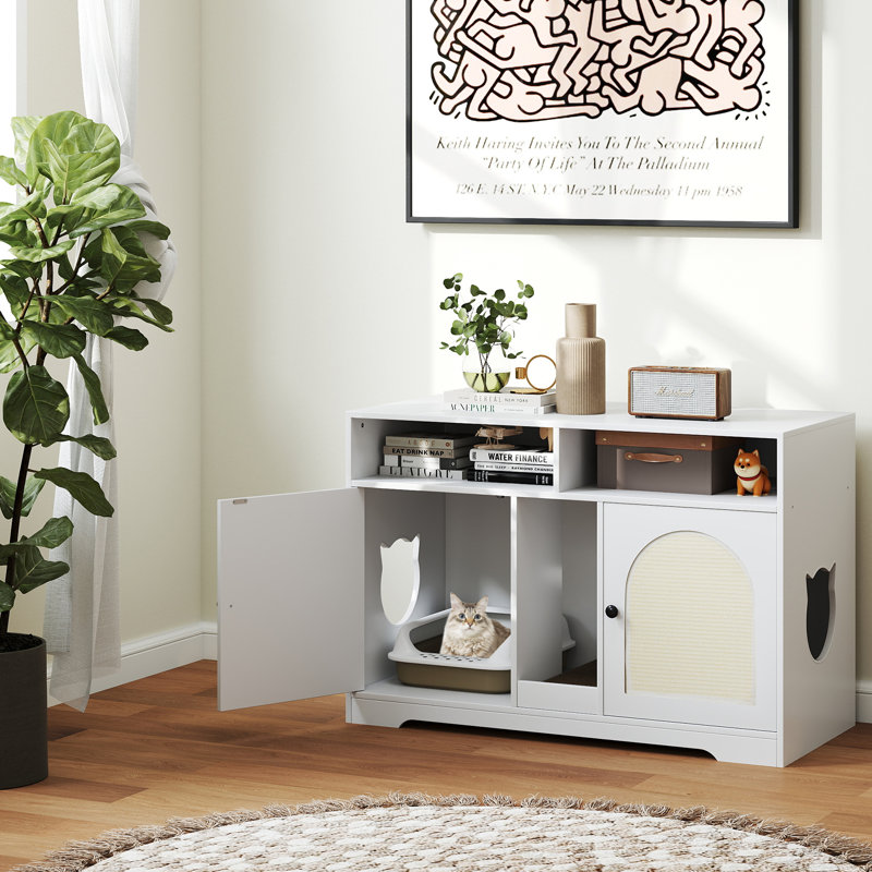  Grattoir 43 "pour chat avec rangement pour chambre double