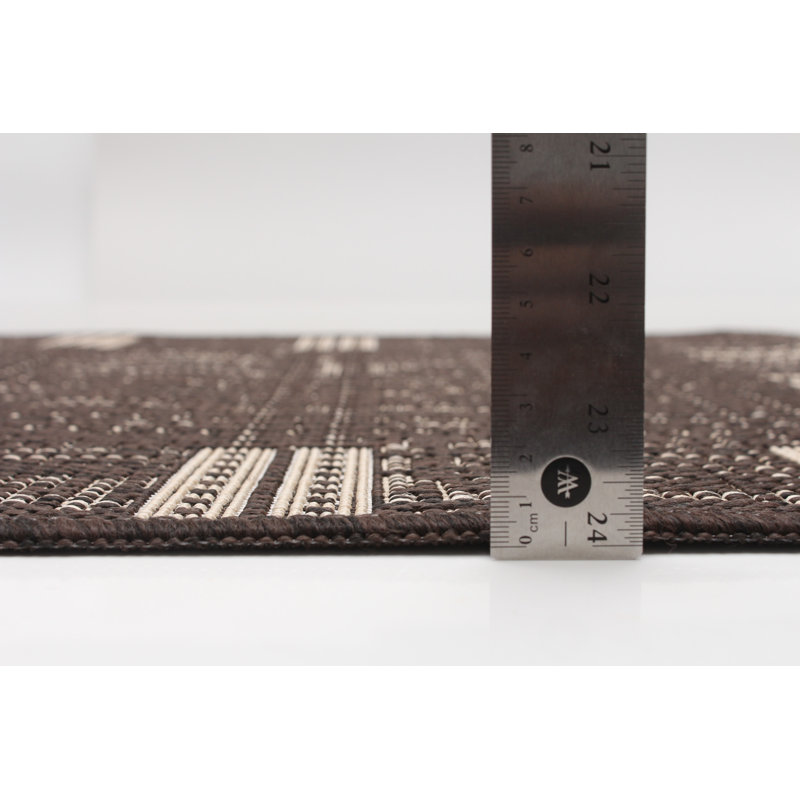 Tapis intérieur / extérieur chocolat Bralon, Tapis de couloir 2 pi 2 po x 6 pi 7 po
