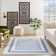 Tapis bleu / blanc Comobabi