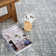 Machine Washable Frances Gray/Ivory Rug