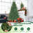 White 7' Pre-Lit Pine Christmas Tree