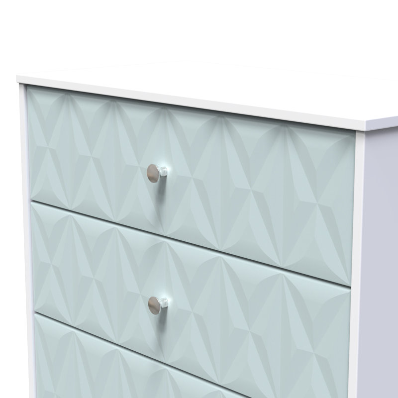 77 cm W Chest of 3 Drawers, Blue
