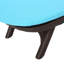 Chaise longue confortable avec coussin - Chaise longue de jardin en polypropylène brun foncé