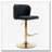 PU Faux Leather Upholstered 360°Swivel Adjustable Counter Height Bar Chairs Bar Stoolsith the whole Back Tufted-142164694-142164693