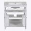 Meuble-lavabo simple blanc moderne 30 po avec lavabo en céramique-125539085