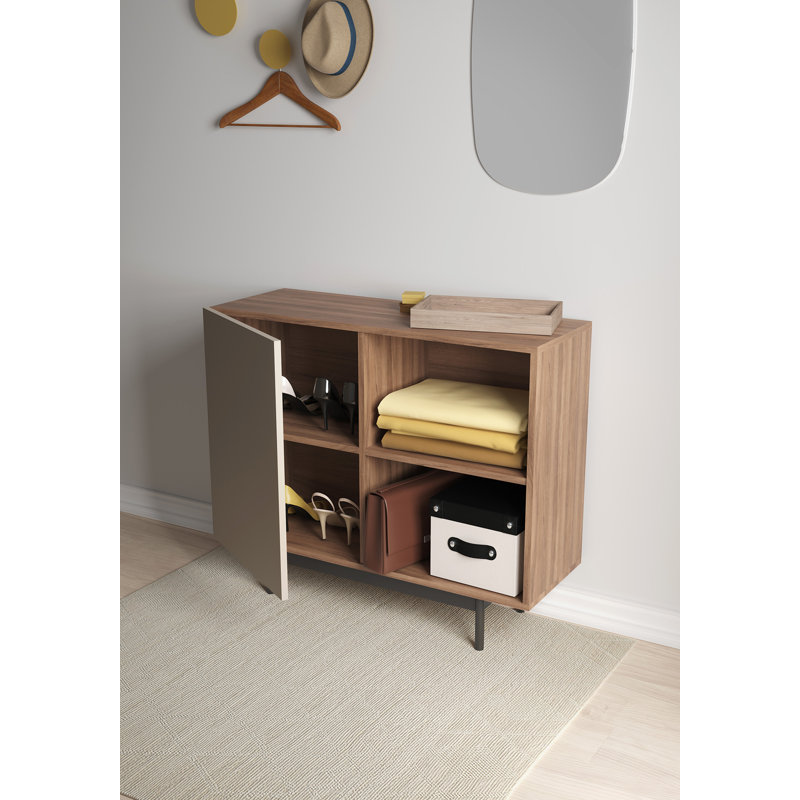 Jorde Standard Accent Chest, Walnut/Taupe