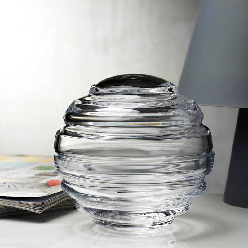 Nest Lead Free Crystal Jar, Clear, 150mm