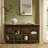 Savana Farmhouse 56'' W Arched Solid Wood Console Table with Adjustable Shelves-78750951