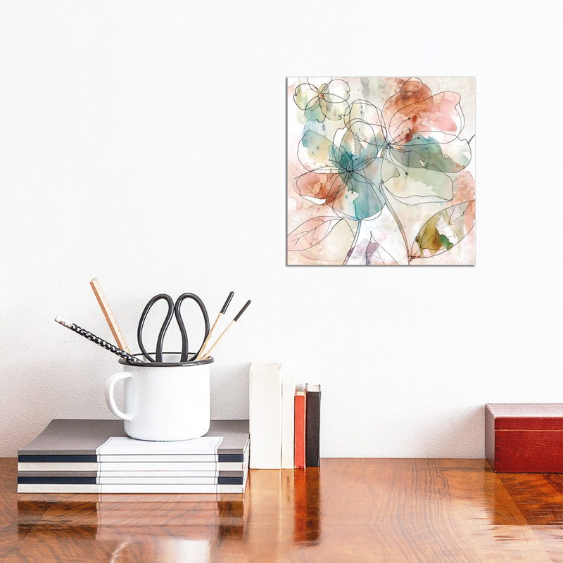 Floral Flow II by Carol Robinson - Wrapped Canvas Print, 30.48 cm H x 30.48 cm W
