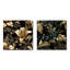 Hadleigh - Ensemble de 2 collages carrés botaniques abstraits-101844756-101844757