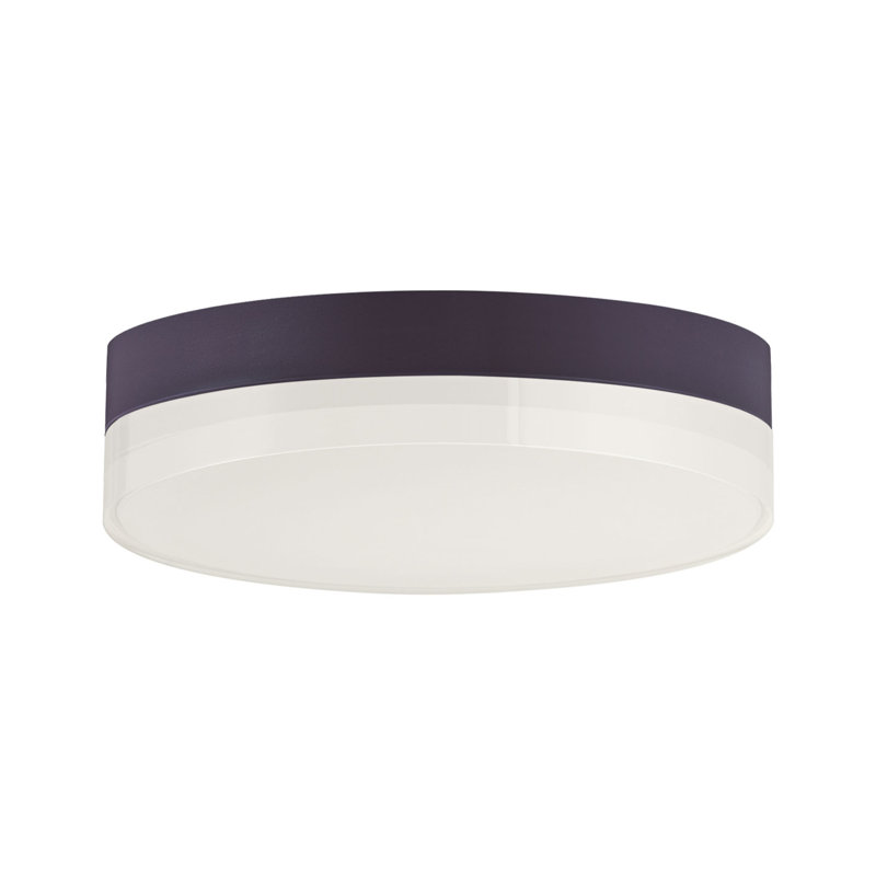 Vinyl Acrylic LED Flush Mount, 1.75"H x 7" W x 7" D, Bronze