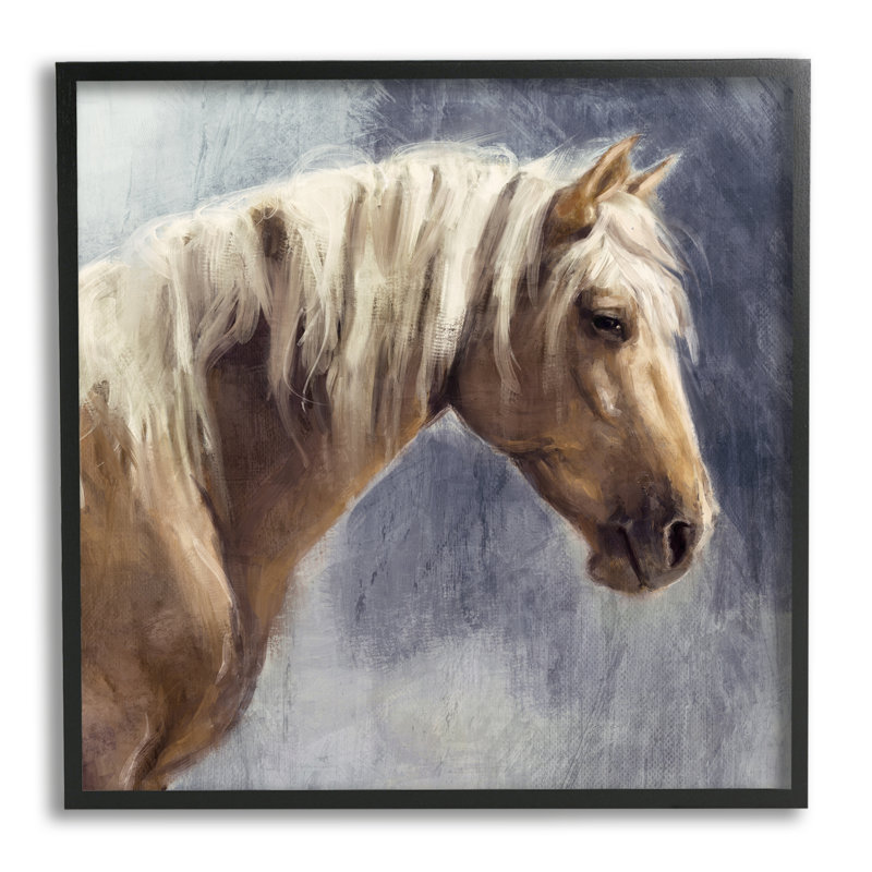 «Stupell Industries Golden Boy Horse», art mural sur toile par Nina Blue, H 24 po x l 24 po x P 1,5 po
