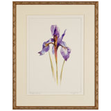 Purple Flame Print by Daughdrill