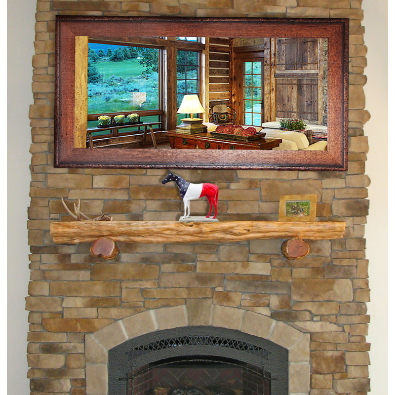 Hinatea Solid Wood Flat Wall Mirror, 75.5" H x 39" W