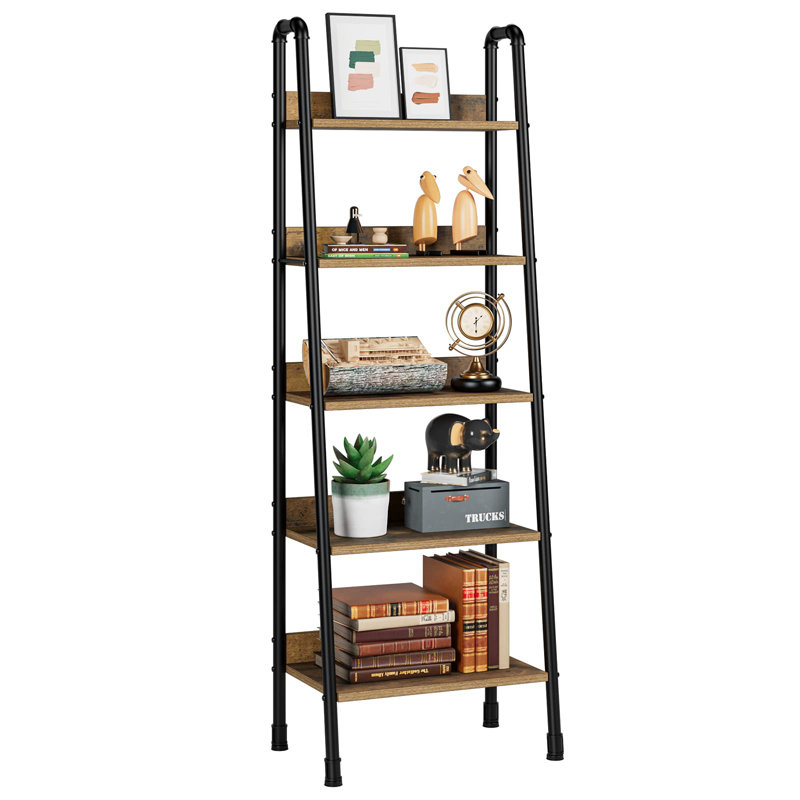 170 cm H x 56 cm W Iron Ladder Bookcase