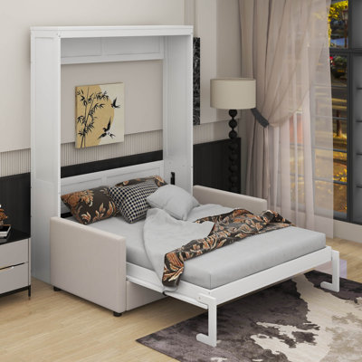Grand lit escamotable avec coussin Ellwyn