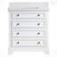 Meuble-lavabo simple autoportant de 36 po avec plateau en marbre entièrement assemblé