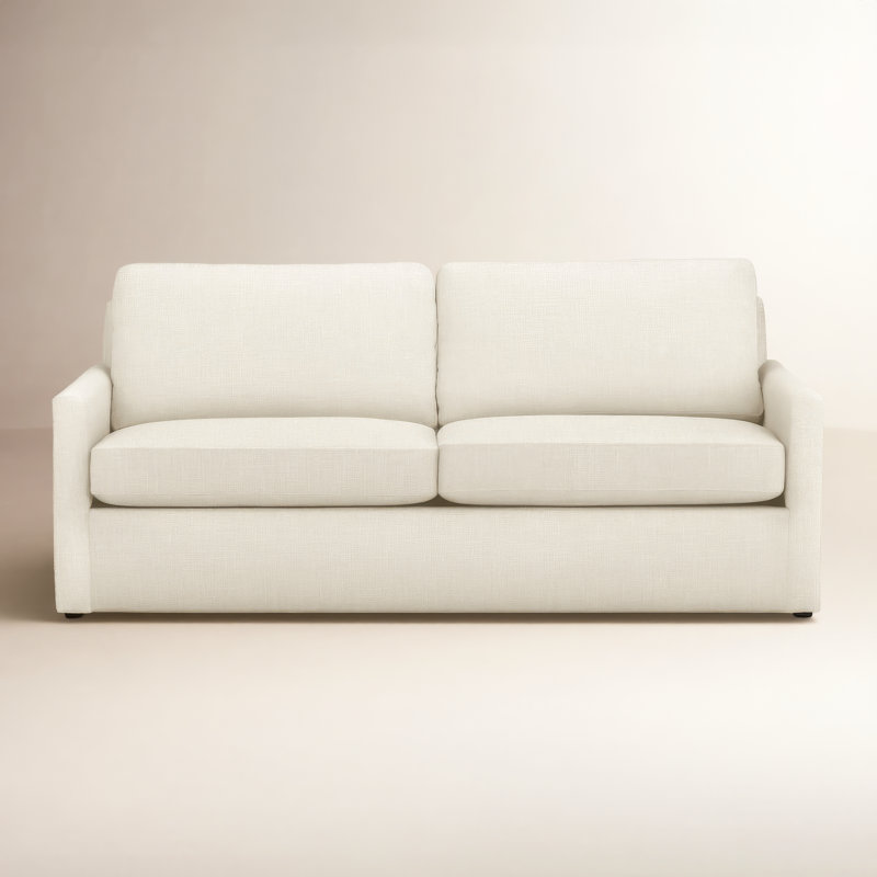 Savannah Upholstered 85'' Sofa, Apollo Alpaca Boucle