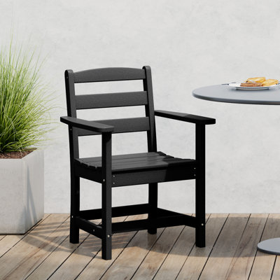 Joubert Plastic Patio Dining Arm Chair