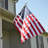 Double Sided 36 in. H x 60 in. W Polyester Independence Day House Flag