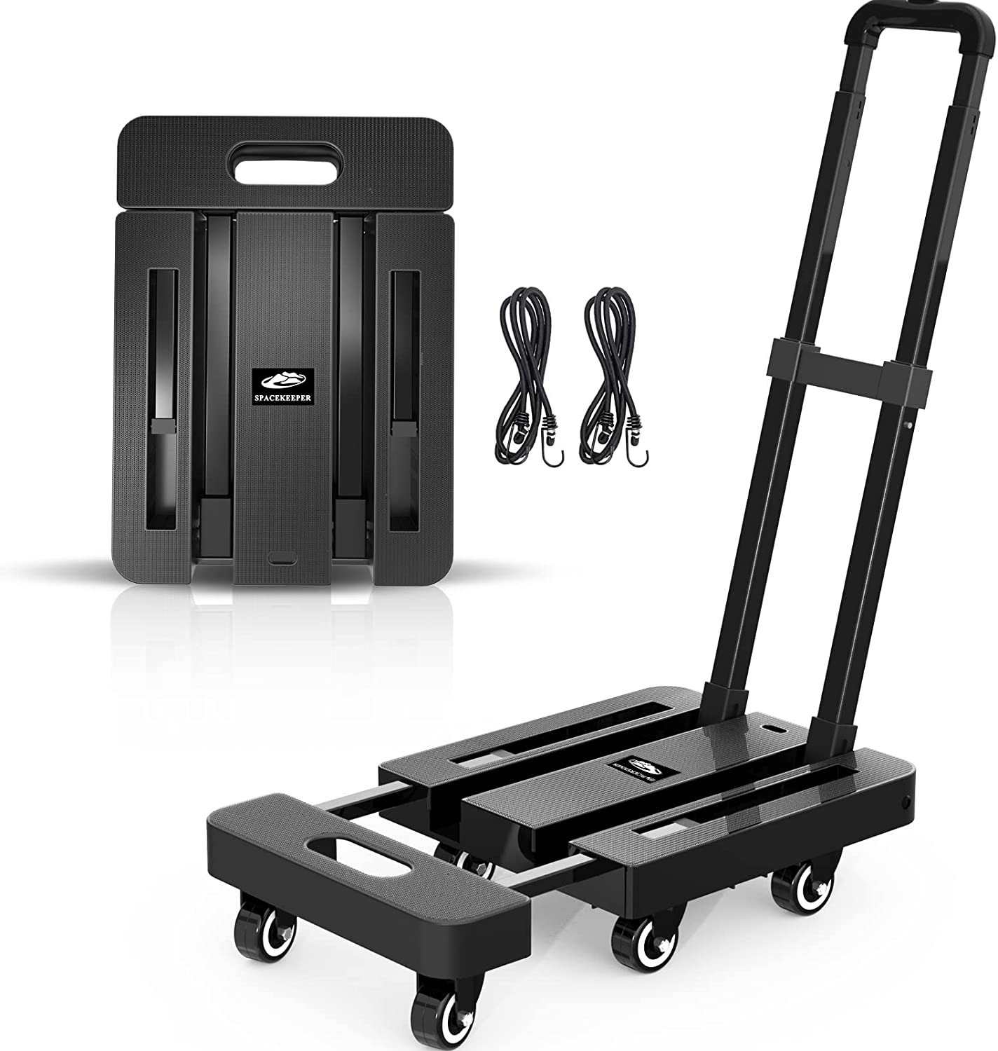 Telescoping Platform Hand Truck, Folding Dolly Cart for Luggage Baggage  Moving Utility Cart