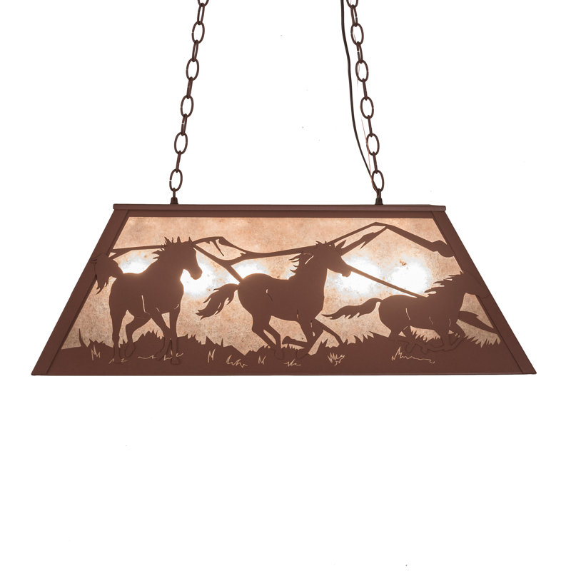 Rustic Lodge 6 - Light Pendant, Rust